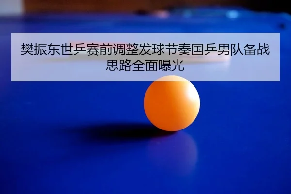 樊振东世乒赛前调整发球节奏国乒男队备战思路全面曝光
